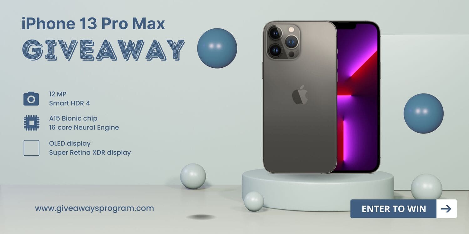 How to Get a Free iPhone 13 Pro Max via Quiz Giveaway